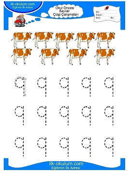 Çocuklar İçin Çizgi Çalışma Sayfaları 